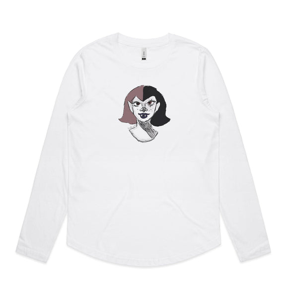 Vampire Girl long sleeve tee - doodlewear