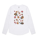 Native Giant Snails & Mushies long sleeve t shirt - doodlewear