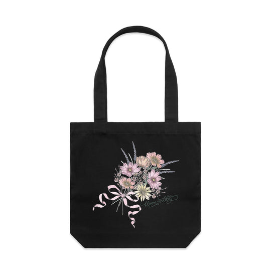 Bloom Wildly artwork tote bag - doodlewear