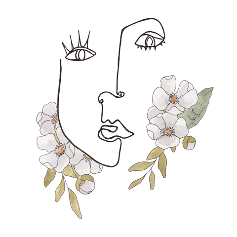 Floral Goddess tee - doodlewear