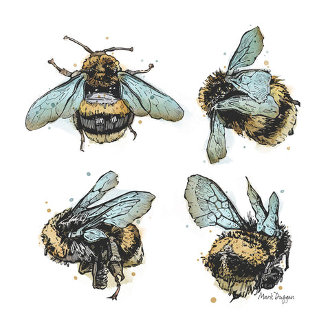 Quad Bees long sleeve t shirt - doodlewear