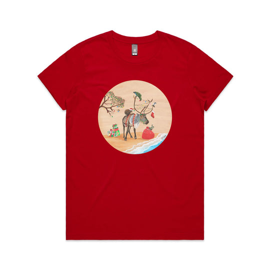 Christmas Beach Party tee - Christmas t shirts collection - doodlewear