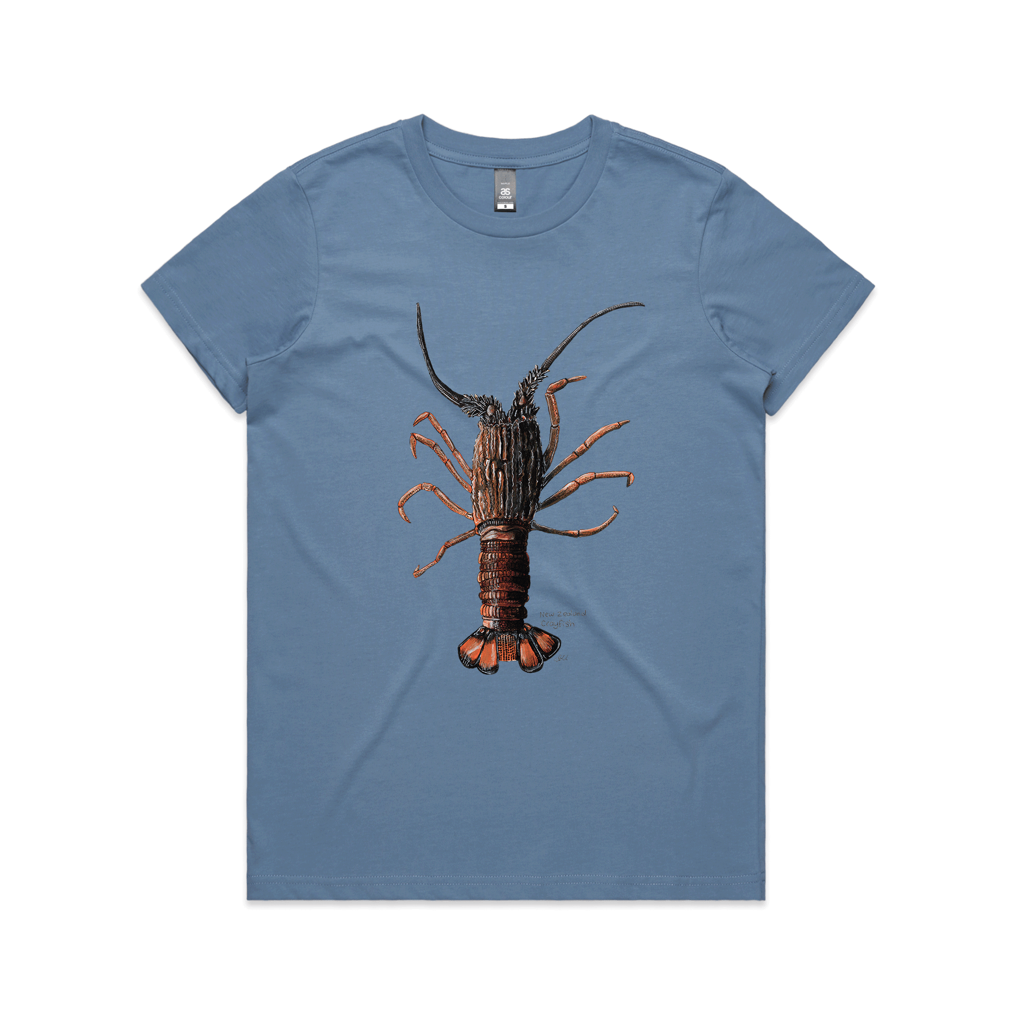 http://www.doodlewear.co.nz/cdn/shop/products/doodlewear-lesh-creates-NZ-Native-Crayfish-maple-womens-artist-t-shirt-carolina-blue.png?v=1707512755