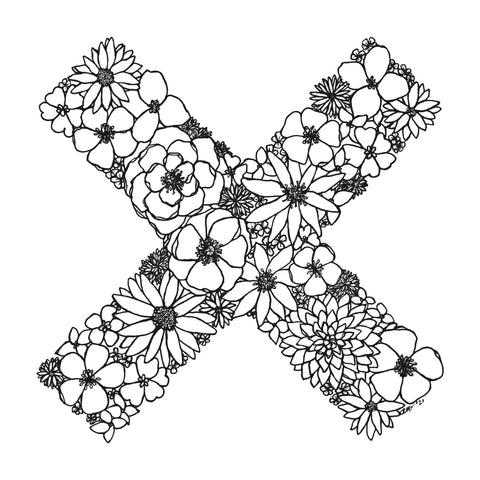 Floral Cross long sleeve tee - doodlewear