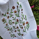 Calendula Harvest tea towel - doodlewear