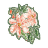 Peach & Sage Florals Cushion Cover - doodlewear