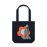 Twiggy in Quant artwork tote bag - doodlewear