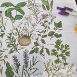 Garden Herbs tea towel - doodlewear