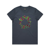 Pohutukawa Wreath tee - Christmas t shirts collection - doodlewear