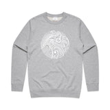 doodlewear "Kiwi's Lace" Kiwi sweatshirt AS Colour Mens Grey Marle by artist Anna Mollekin