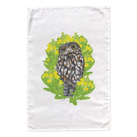 Ruru + Rautini tea towel - doodlewear