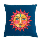 Folk Art Sun Cushion Cover - doodlewear