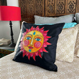 Folk Art Sun Cushion Cover