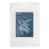 Silver Fern Filigree tea towel - doodlewear