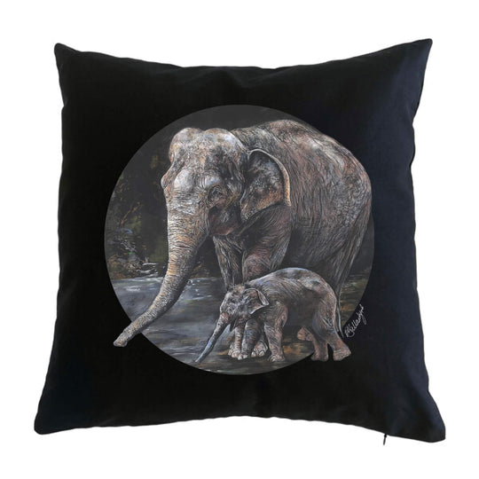 Mother and Calf Cushion Cover - doodlewear