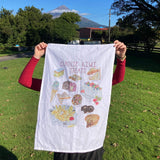 Classic Kiwi Treats tea towel - doodlewear