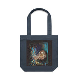 Colourful Nautilus artwork tote bag