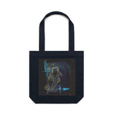 Midnight Whale Shark artwork tote bag