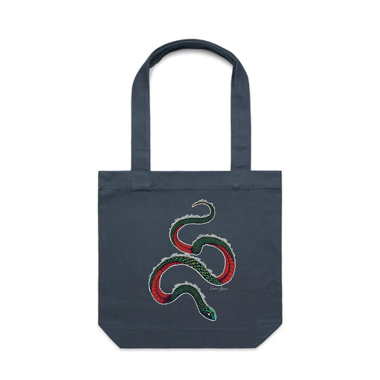 Garden Snake artwork tote bag - doodlewear