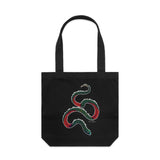 Garden Snake artwork tote bag - doodlewear