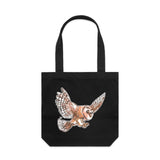 Flying Owl Free Spirit artwork tote bag - doodlewear