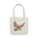 Flying Owl Free Spirit artwork tote bag