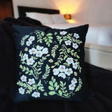 Manuka Honey White Flowers Cushion Cover - doodlewear