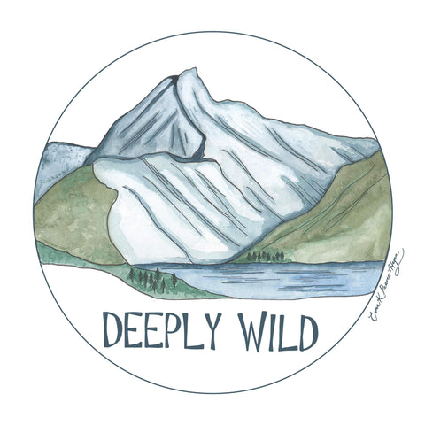 Deeply Wild Mountains long sleeve tee - doodlewear
