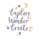 Explore, Wonder, Create wee tee