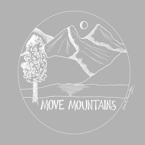 Move Mountains Moon Rising long sleeve tee - doodlewear