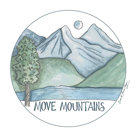 Move Mountains long sleeve tee - doodlewear