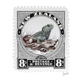Tuatara Stamp artwork tote bag - doodlewear