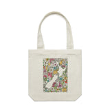 Colourful Sea Of Flowers artwork tote bag - doodlewear