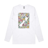 Colourful Sea Of Flowers long sleeve tee - doodlewear