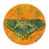 Luna Moth artwork tote bag
