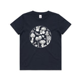 Black and White Fungi Forest tee