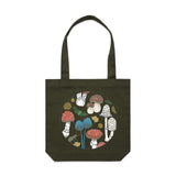 Colour Fungi Forest artwork tote bag - doodlewear