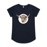 Handsome Highland Cow tee - doodlewear