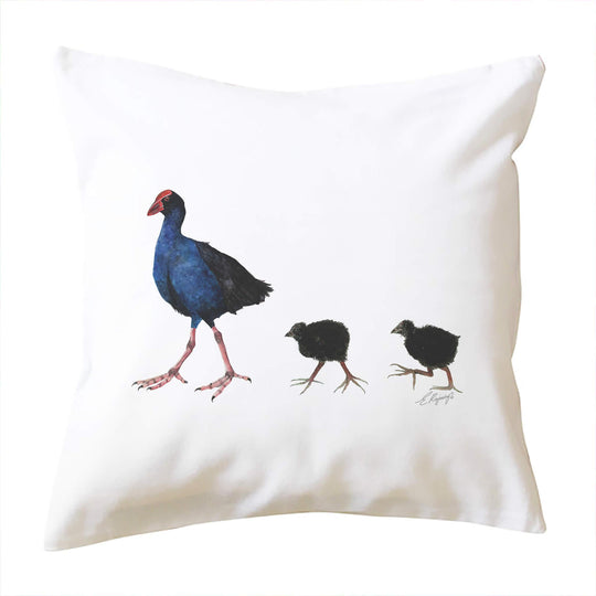 Pukeko & Chicks Cushion Cover - doodlewear