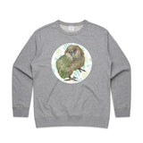 Kakapo in Bloom crew - doodlewear