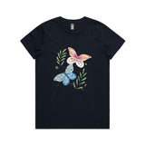 Floral Butterflies tee - doodlewear
