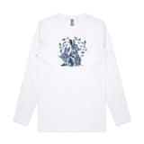 Sweet Blue Delft long sleeve t shirt - doodlewear