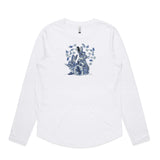 Sweet Blue Delft long sleeve t shirt - doodlewear
