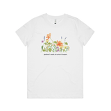 Floral Border – Autumn Glow tee - doodlewear