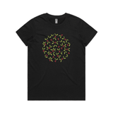Xmas Berries & Leaves tee - Christmas t shirts collection - doodlewear