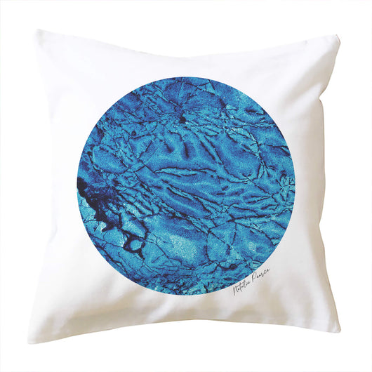 Powder Blue Crystal Cushion Cover