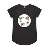 Circular Fantail Pohutukawa tee - doodlewear