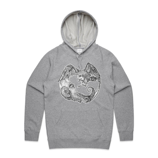 Octopus Versus Vulture hoodie - doodlewear