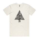 Oh Kiwi Tree kiwi Christmas t shirt Mens Staple Natural by artist Anna Mollekin