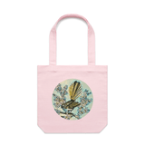 Piwakawaka in Colour artwork tote bag - doodlewear